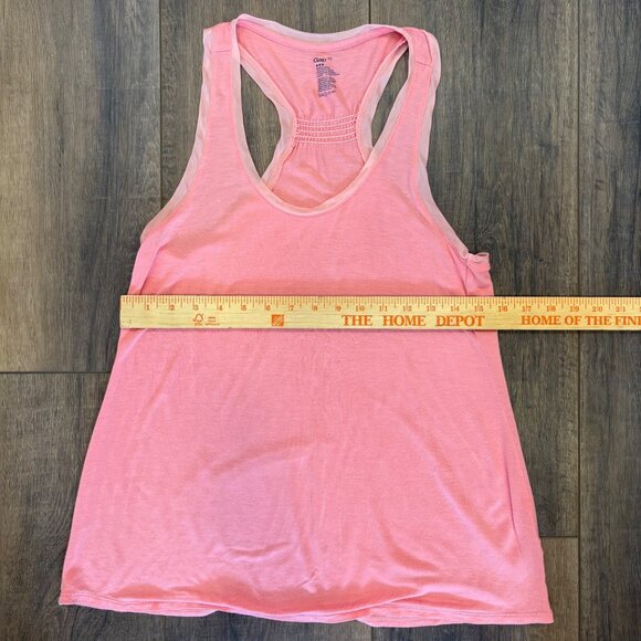 Gap Womens Pink Racerback Tank Top XS 100% Rayon Vintage Y2K Layering Stretch - Picture 4 of 5